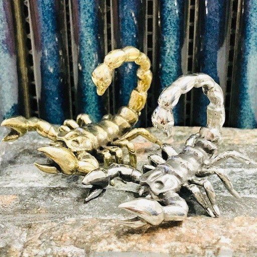 Brass Scorpion Ear Weights PAIR