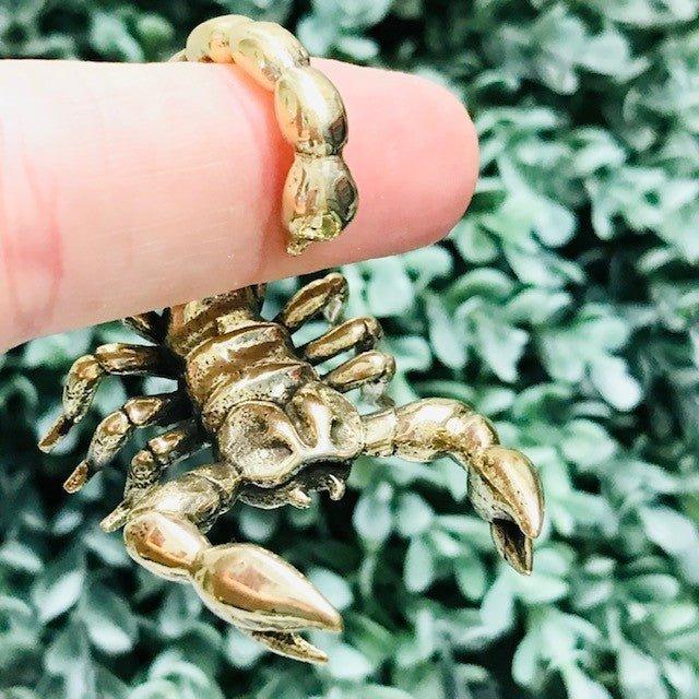Brass Scorpion Ear Weights PAIR