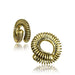 Brass Spring Twist Ear Weights PAIR