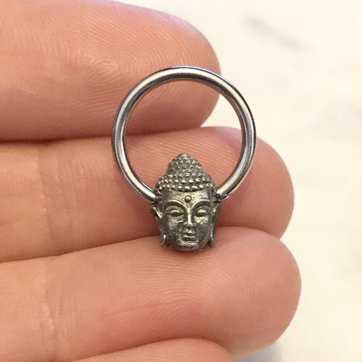 Buddha Captive Ring 16G 14G