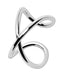Cross Faker Ear Cuff – 316L Stainless Steel X Ring Fake Cartilage Cuff No Piercing Required