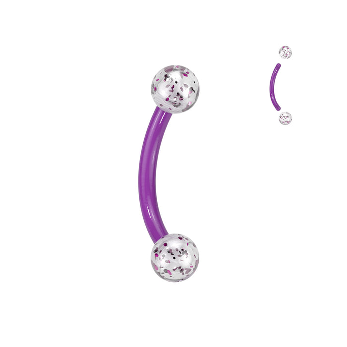 Bioflex Glitter/Solid Curve 16G