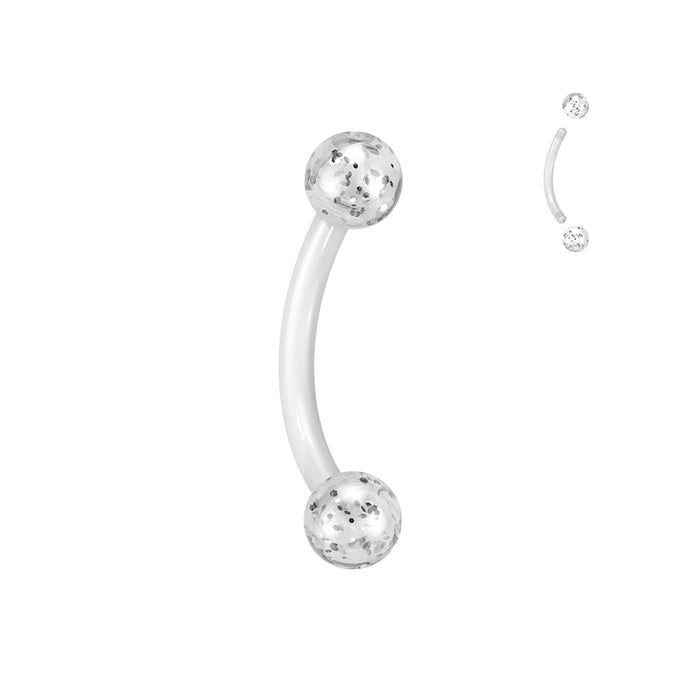 Bioflex Glitter/Solid Curve 16G