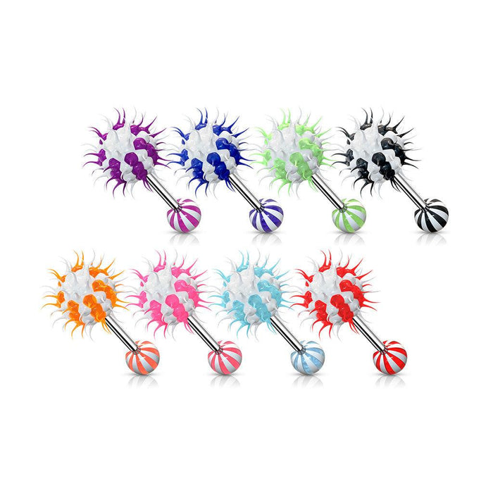 Candy Stripe Koosh Ball Barbell 14G