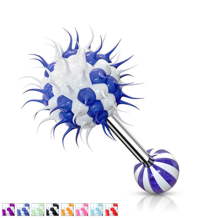 Candy Stripe Koosh Ball Barbell 14G