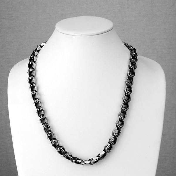 Cast Skull Link Chain