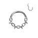 Chain Spike Hinged Ring 16G