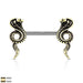 Coiled Cobra Nipple Bar 14G