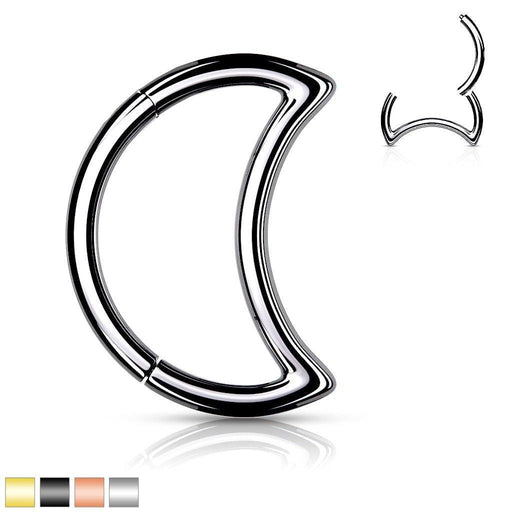 Crescent Moon Hinged Ring