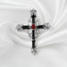 Cross top drop belly bar 14G surgical steel 