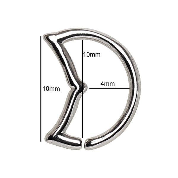 Dolphin Tail Ring 16G