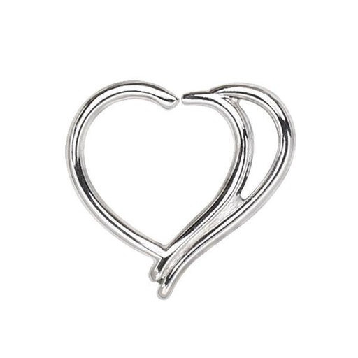Double Heart Ring 16G