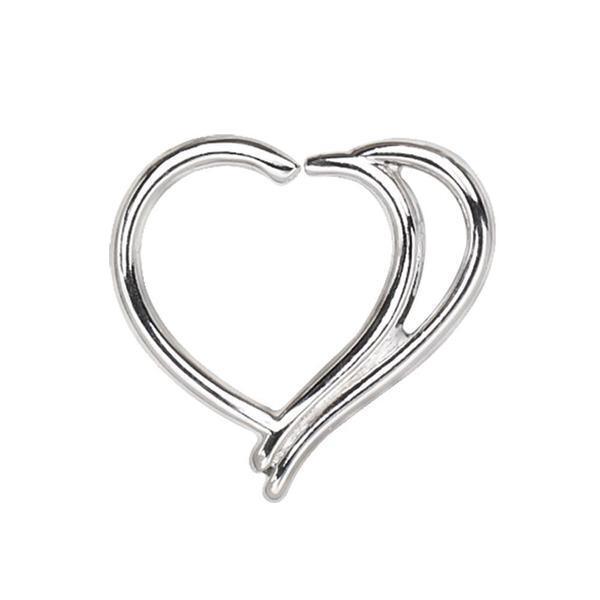 Double Heart Ring 16G