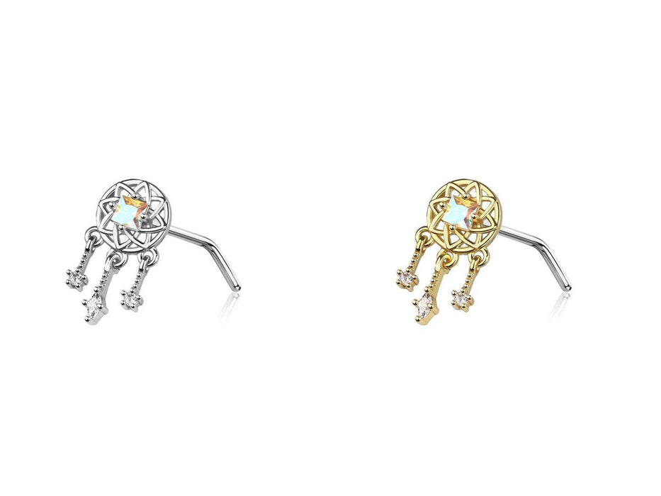 Dreamcatcher Nose L Bend 20G