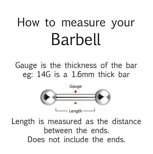 Druzy Resin Cartilage Bar 16G