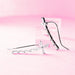 Princess Cut Cross Ear Crawler Pair-My Body Piercing Jewellery