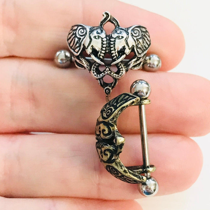 Elephant Nipple Shield Cuff 14G