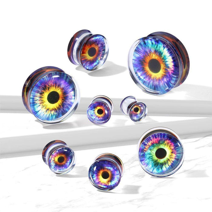 Eye Print Acrylic Plug 8mm-25mm