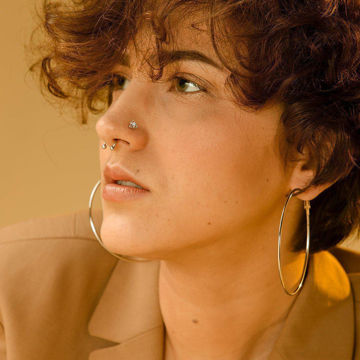 Filigree Heart Nose L Bend 20G