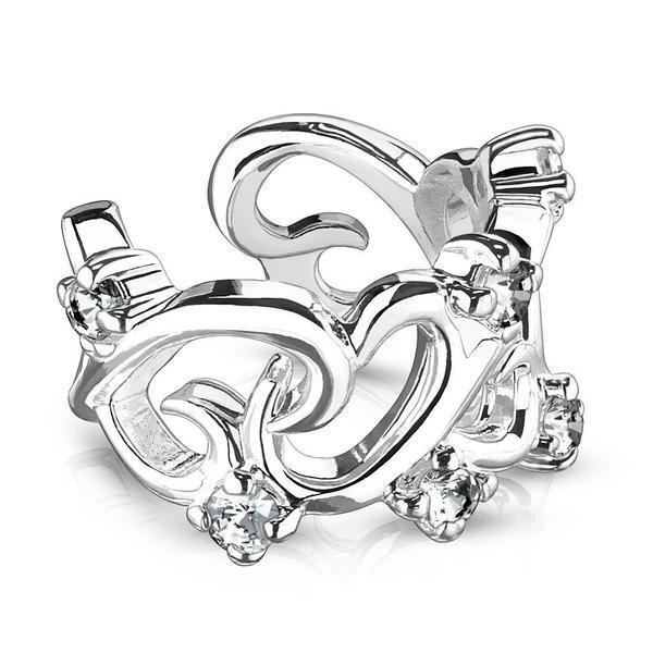 Filigree Hearts Non-Piercing Ear Cuff