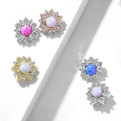 Filigree Opal Dermal Top 14G