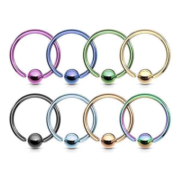 Fixed Side IP Captive Ring 22G - 14G