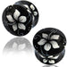 Flower Wood Saddle Plug PAIR 8mm-25mm