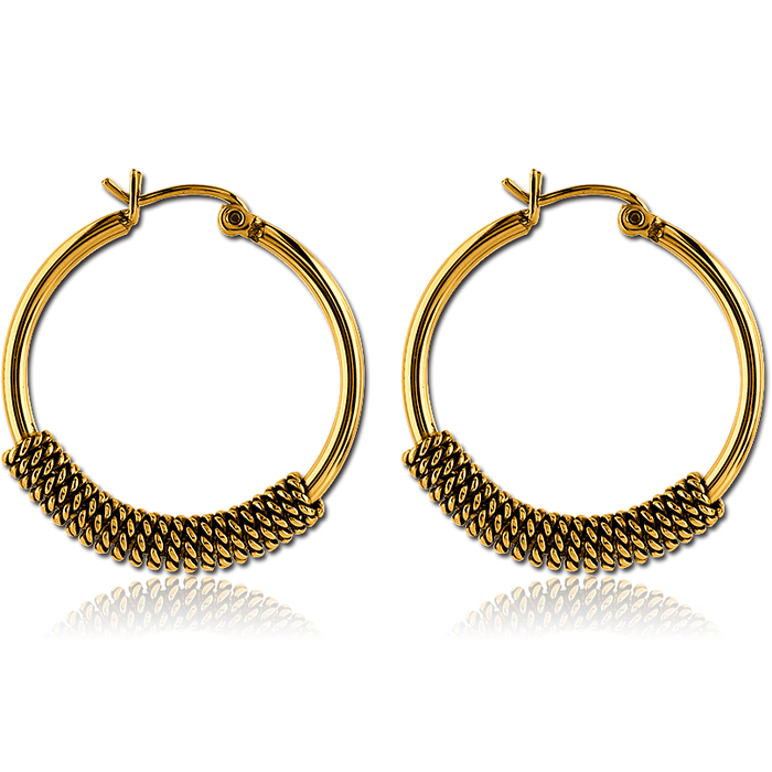 Mesh Circle Earring Pair