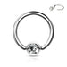 Gem Ball Captive Ring 20G - 14G