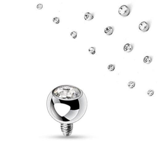 Gem Ball Dermal Top 14G