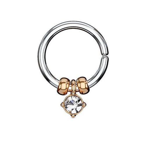 Gem Bead Ring 18G 16G