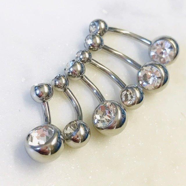Gem Belly Bar 14G