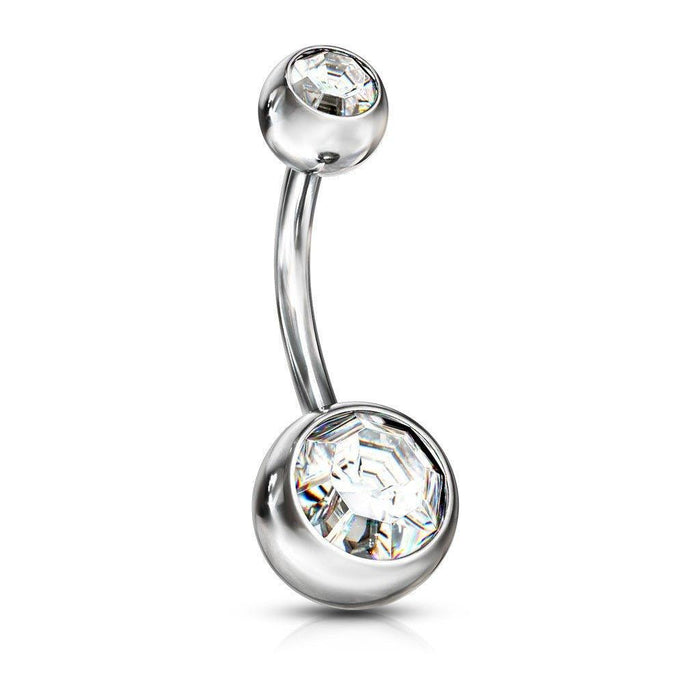 Gem Belly Bar 14G