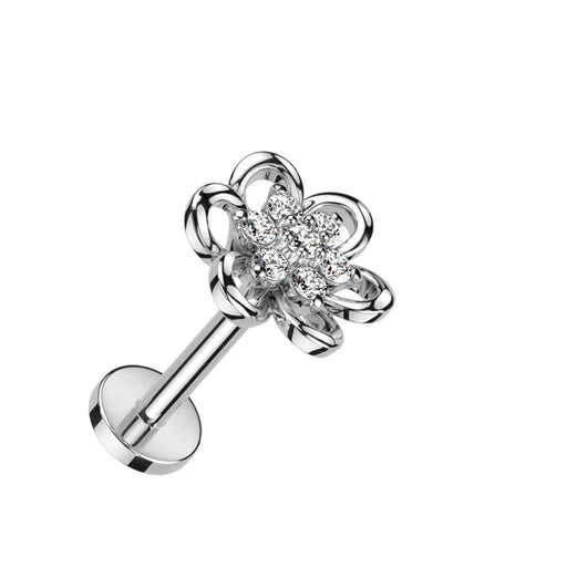 Gem Centre Flower Labret 16G