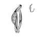 Gem Centre Hinged Belly Bar 14G