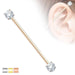 Gem End Industrial Bar 14G 38mm