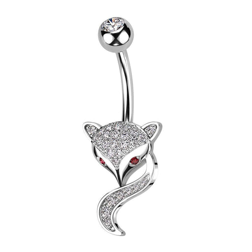 Gem Fox Belly Bar 14G