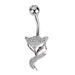Gem Fox Belly Bar 14G
