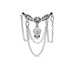 Gem Heart Top Drop Belly Bar 14G