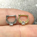 Gem Leaf Septum Clicker 16G