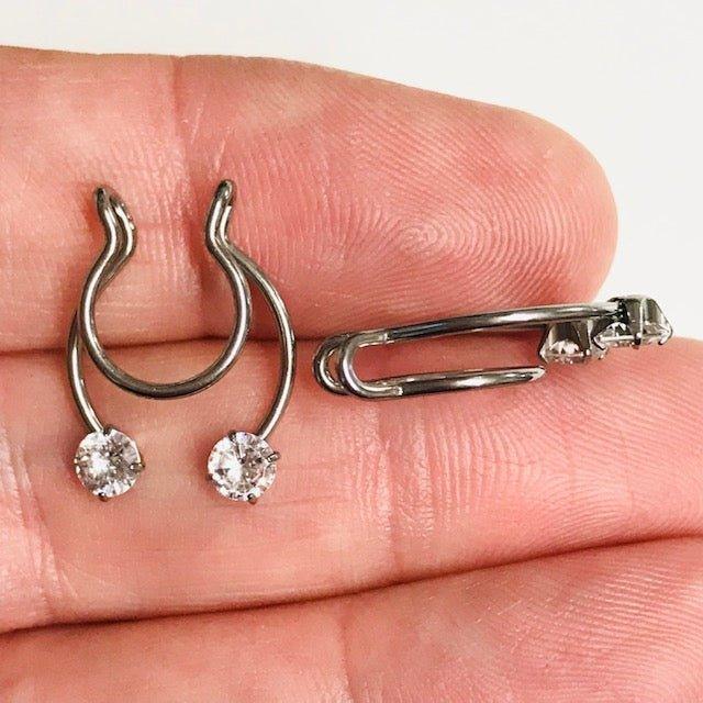 Gem Non-Piercing Nipple/Septum Dangle