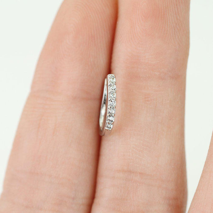 Gem Paved Non-Piercing Nose Ring