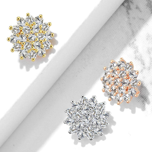 Gem Sunburst Dermal Top 14G