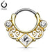 Gem Swirls Septum Clicker 16G