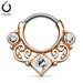 Gem Swirls Septum Clicker 16G