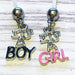 Gender Pregnancy Belly Bar 14G