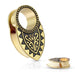 Gold Plated Copper Filigree Tunnel PAIR