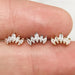 Gold Plated Marquise Crown Cartilage Bar