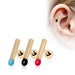 Gold Plated Matchstick Cartilage Bar 16G