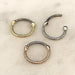 Gold Plated Twisted Septum Clicker 16G
